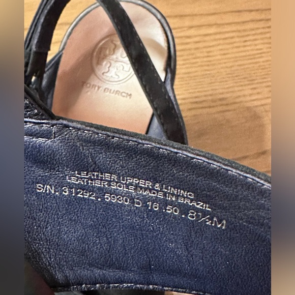 Criss Cross Tory Burch Gabrielle Wedge Sandals - Picture 9 of 10